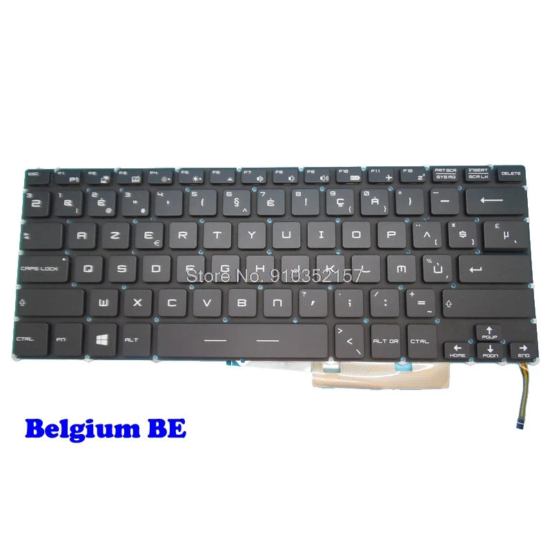 Backlit Keyboard For MSI GS30 2M-008BE 2M-019BE GS40 6QE-013BE 6QE-037BE Belgium BE GS30 2M-038IT GS40 6QE-016IT 6QE-062IT Italy