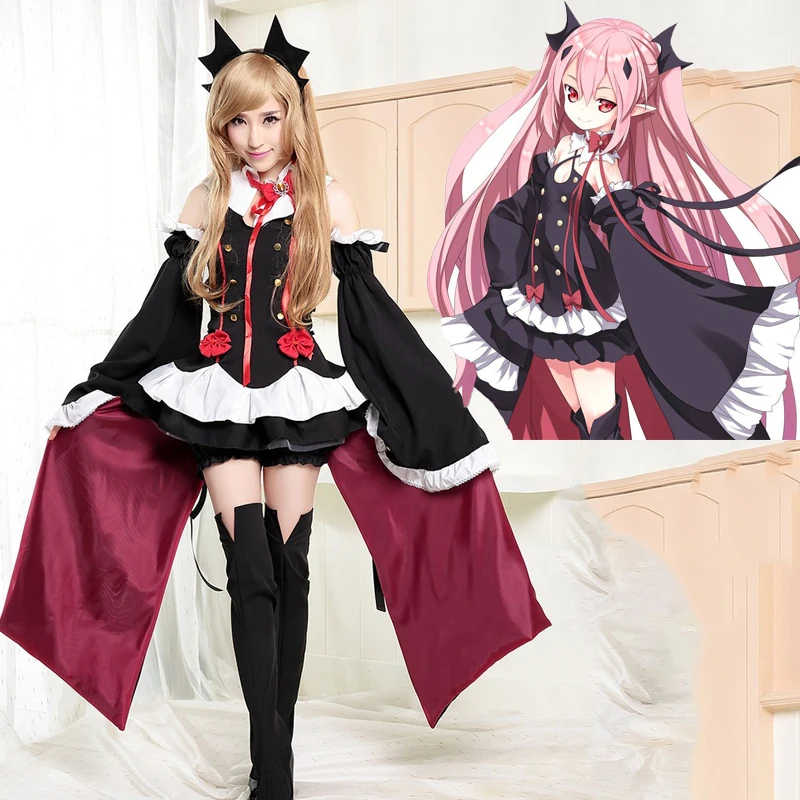 Горячее аниме Owari no Seraph (Seraph of the End: Вампирское Царство) Krul Tepes Косплей Костюм