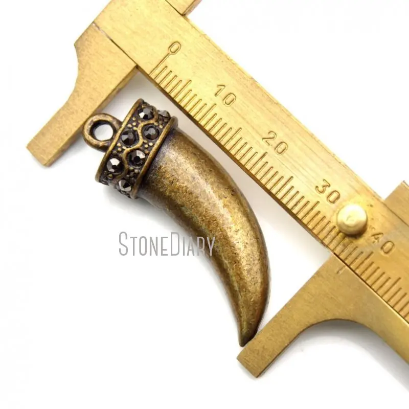 Рустик PM16225 из цинкового сплава гудок бусина висячий кулон пиритовый цвет