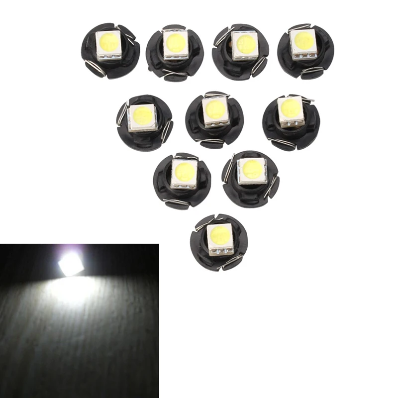 10 шт. T3 T4.2 T4.7 5050 1 SMD 12 В светодиодный индикатор освещения приборной панели