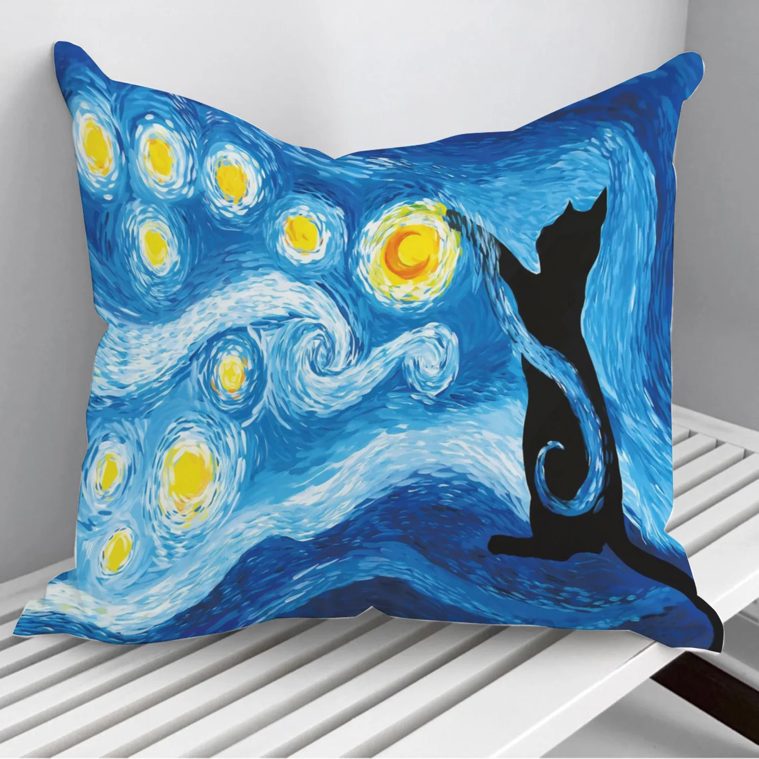 

Black cat Throw Pillows Cushion Cover On Sofa Home Decor 45*45cm 40*40cm Gift Pillowcase Cojines Dropshipping