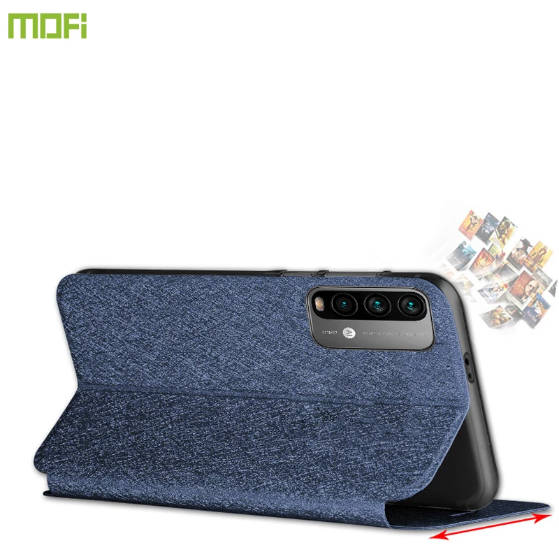 Чехол MOFI для Redmi Note 9 4G флип-чехол телефона Xiaomi силиконовый из искусственной кожи с