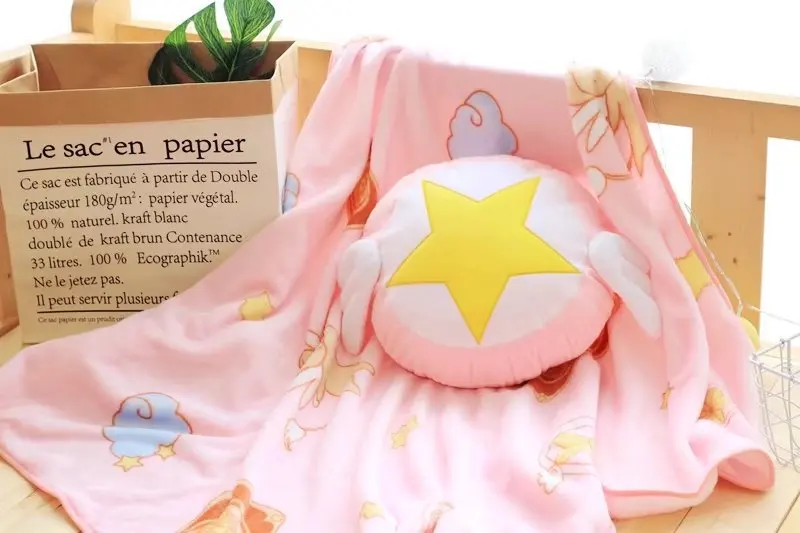 30 см Cardcaptor Сакура волшебная палочка супер кавайная плюшевая подушка с отдыхом