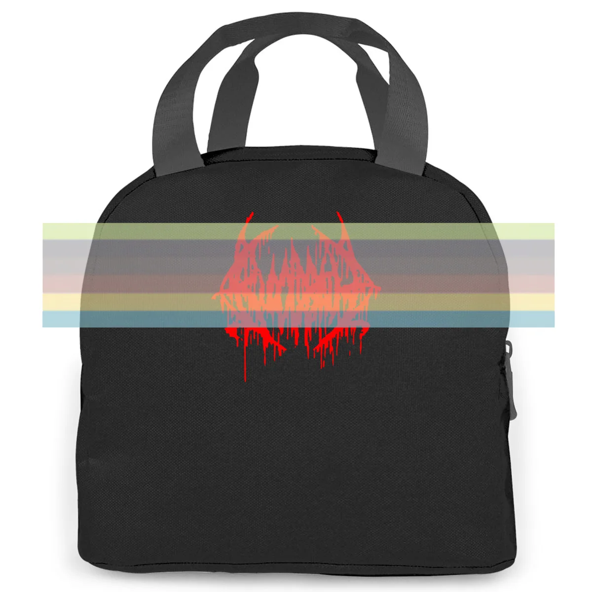 Фото Новинка металлическая сумка для обеда с логотипом рок-группы Bloody bath Death черная