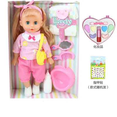 Lovely girl talking bebe reborn gift 32cm Blinking Feeding Drinking water pee newborn baby dolls alive full vinyl silicone doll | Игрушки и