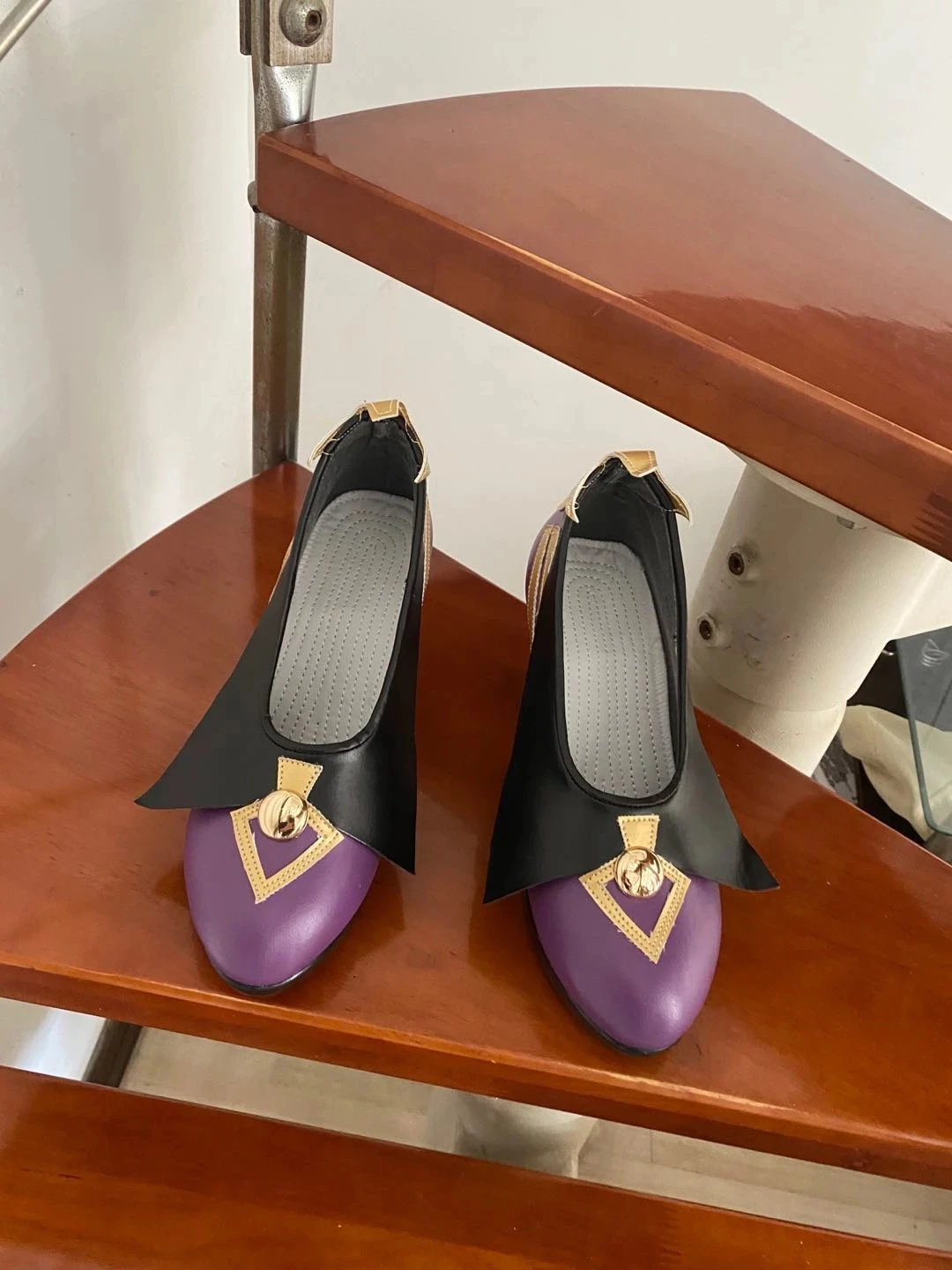 

Anime Genshin Impact keqing Princess Shoes Halloween Keqing High Heels Shoes for Women Girls Halloween Cosplay Party