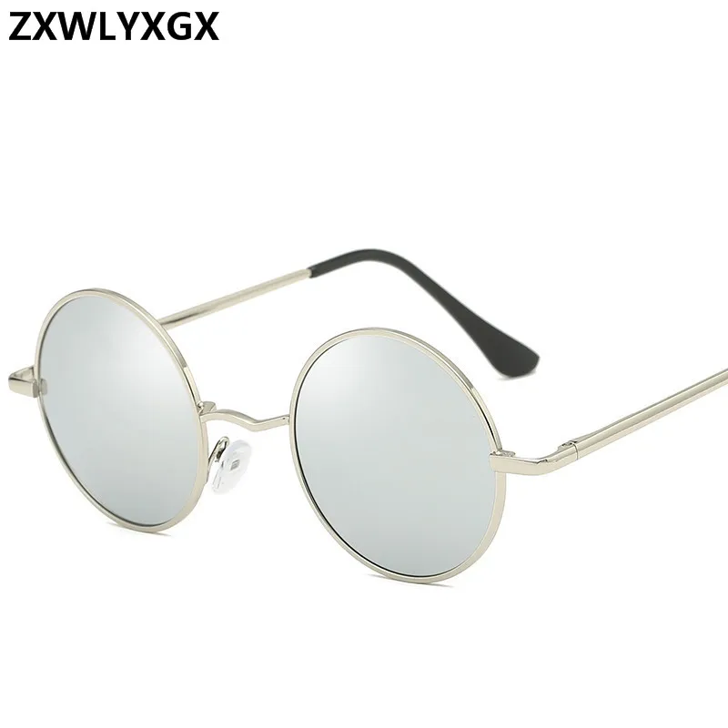 

2021 Fashion Round Polarized Sunglasses Men Brand Design Women Shades Retro Alloy Sun Glasses UV400 Eyewear Oculos De Sol