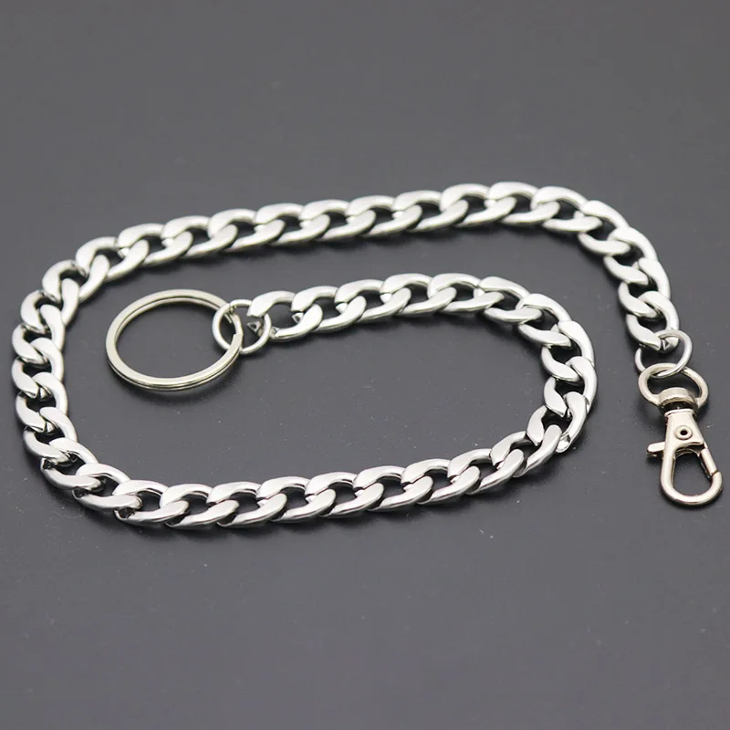 More Than 20 Styles DIY Chain Stainless Steel Long Metal Wallet Leash Pant Jean Keychain Ring Clip Men's Hip Hop Jewelry | Украшения и