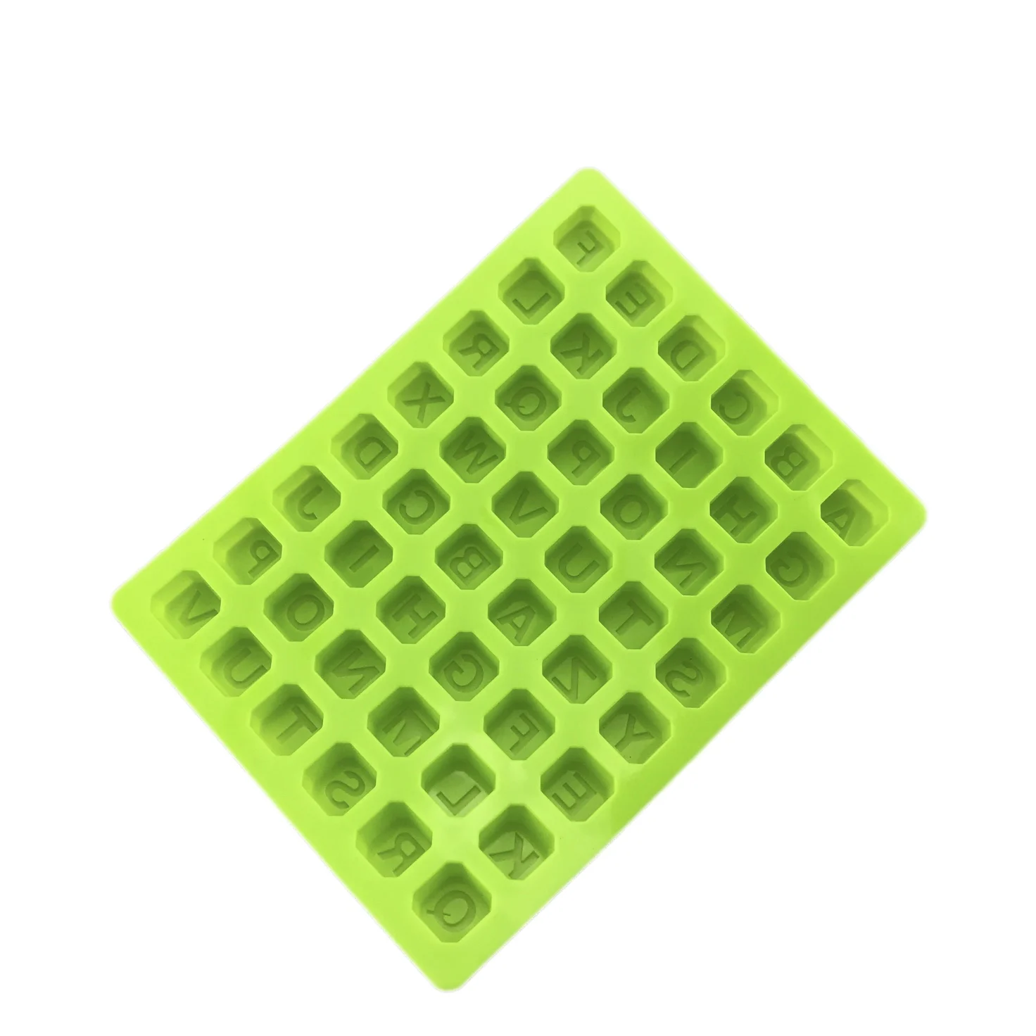 48 полость буквы квадратная форма кубик льда шоколадная силиконовая помадка