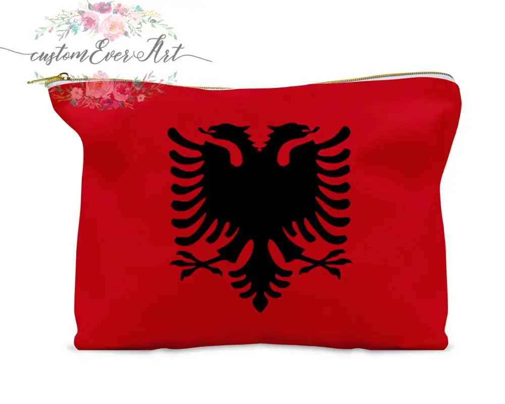 Albania косметичка Персонализированная маленькая на молнии сумка для подружки