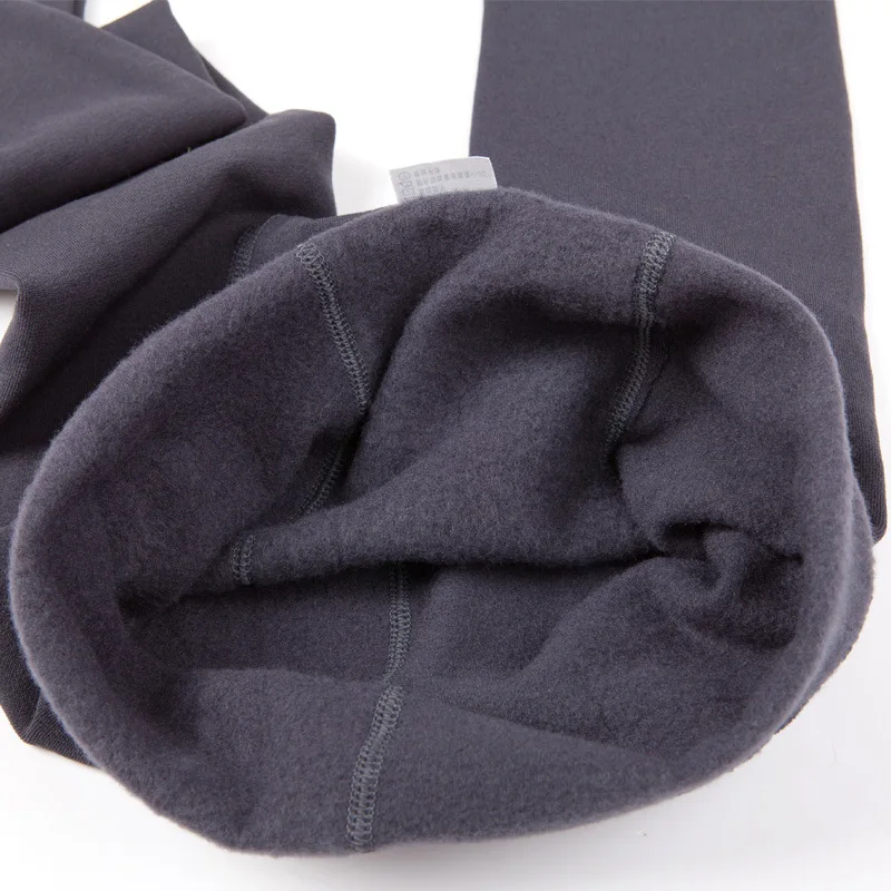 Женские зимние леггинсы плотные теплые штаны с высокой талией на флисовой