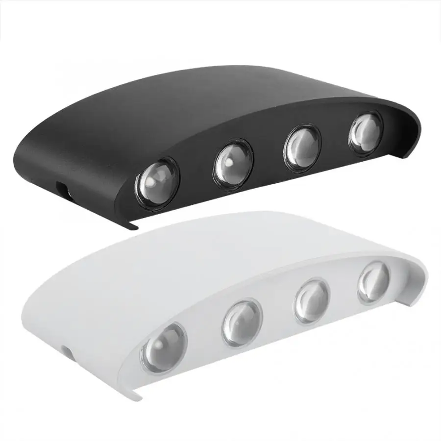 8 Вт водонепроницаемый настенный светильник светодиодный теплый белый для