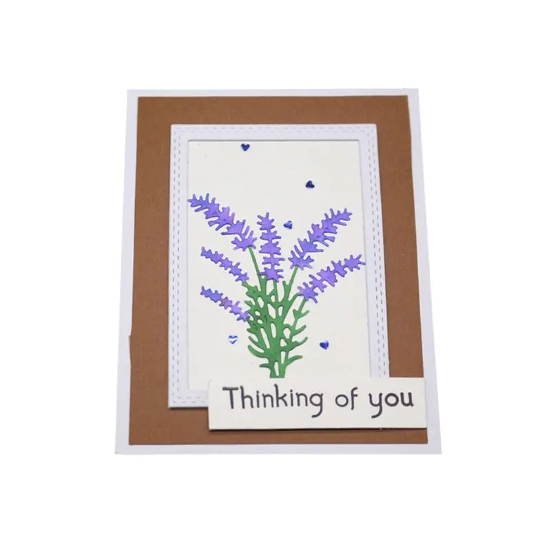 

Lavender Metal Cutting Dies Stencil Scrapbooking DIY Album Stamp Paper Embossing G5GB
