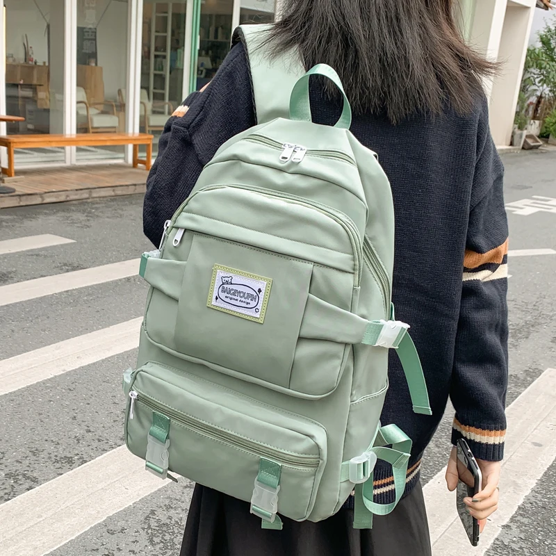 

Large Capacity Women Travel Backpack Nylon SchoolBag for Teenage Girl College Lady Laptop Backpack Fashion Student Book Rucksack