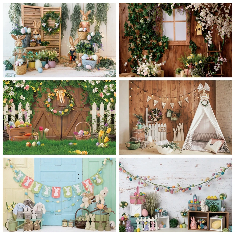 Пасхальный весенний фон для детской комнаты яйца кролик ферма Кролик Торт на