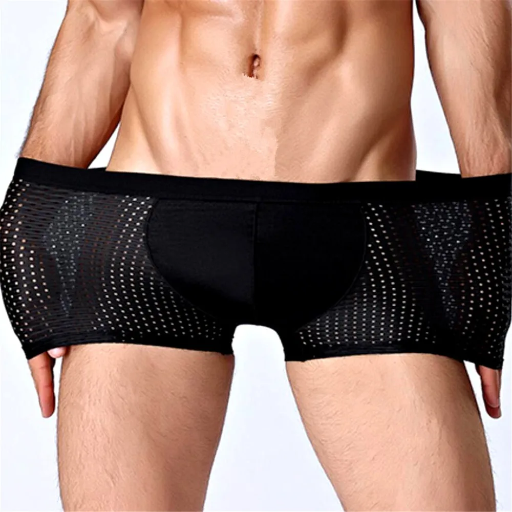 8 шт классный Для Мужчин's Ice Silk (искусственное волокно дышащее нижнее белье