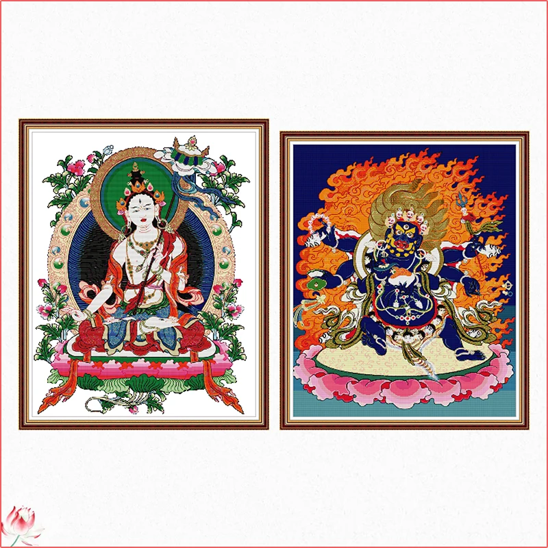 

Thang-ga Character Patterns Counted 11CT 14CT DIY Cross Stitch Sets Chinese Cross-stitch Kits Embroidery Needlework Crafts