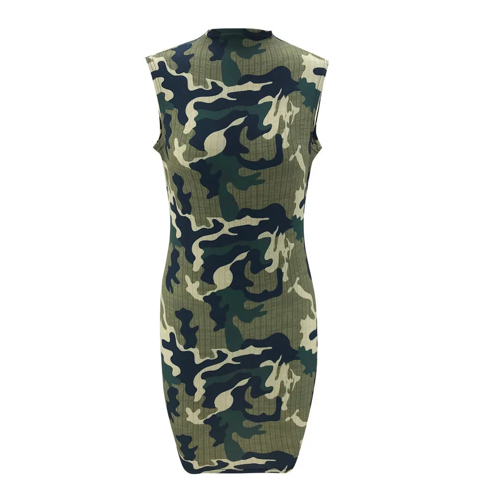 Женские платья с леопардовым принтом сексуальные мини без рукавов для женщин