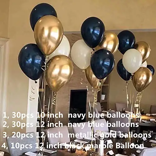 1 set 90 шт./компл. DIY Металлические вечерние шары из латекса черный агат воздушный шар мраморной расцветки декоративный Комплект для взрослых на день рождения вечерние украшения - Цвет: 1 set