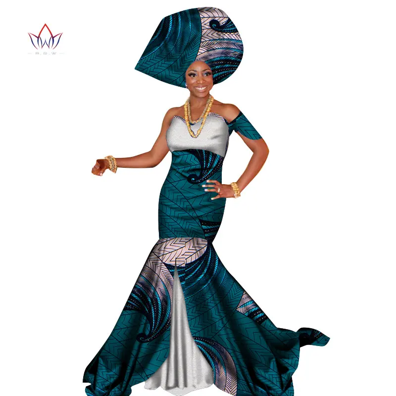 2020 Summer African Dress For Women Plus Size Dashiki African Long Dresses For Women In African Print Clothing 4xl Other WY3510