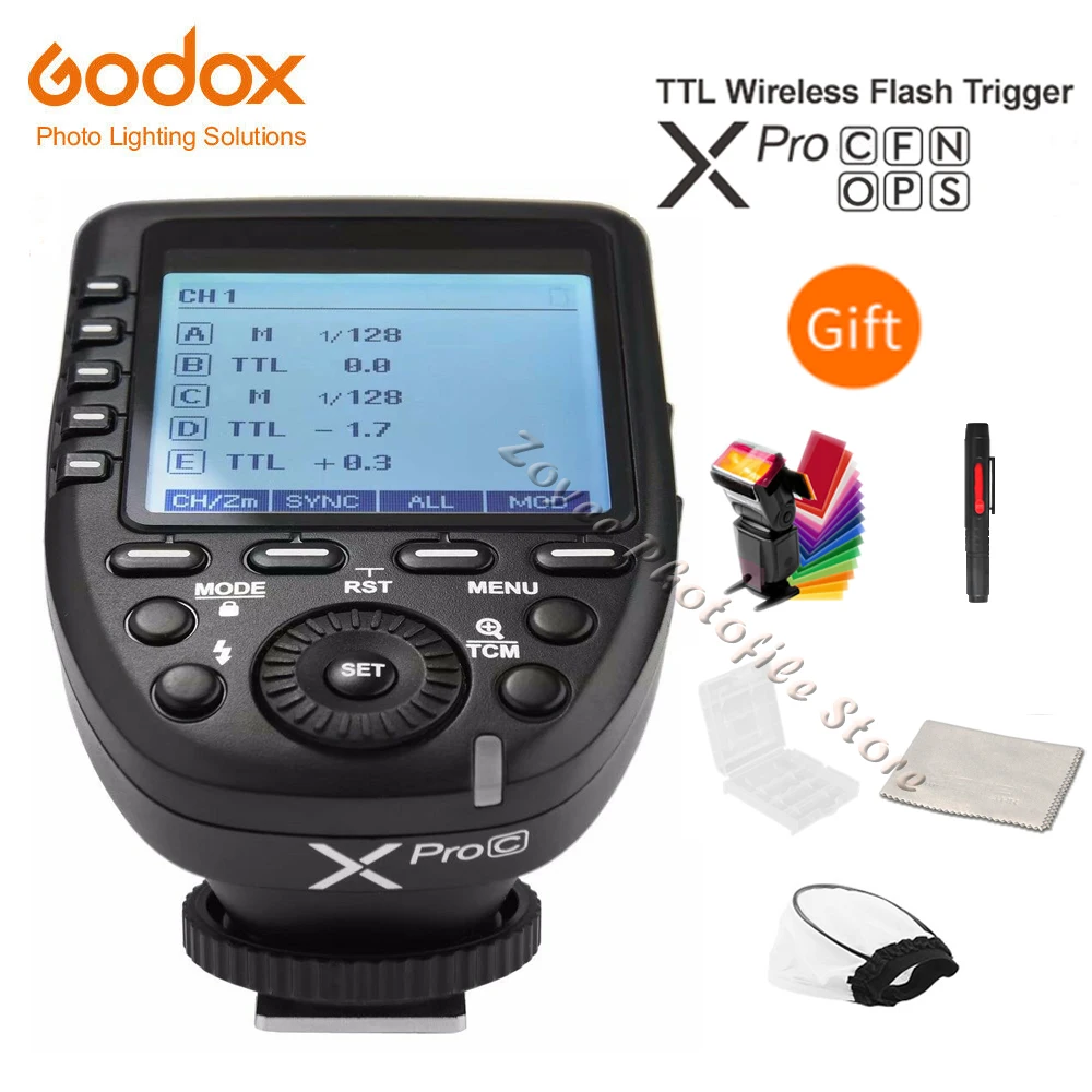 Godox Xpro-C/N/O/S/F/P 2,4G ttl вспышка беспроводной передатчик Триггер X система HSS 1/8000s для Canon Nikon sony Olympus Fuji