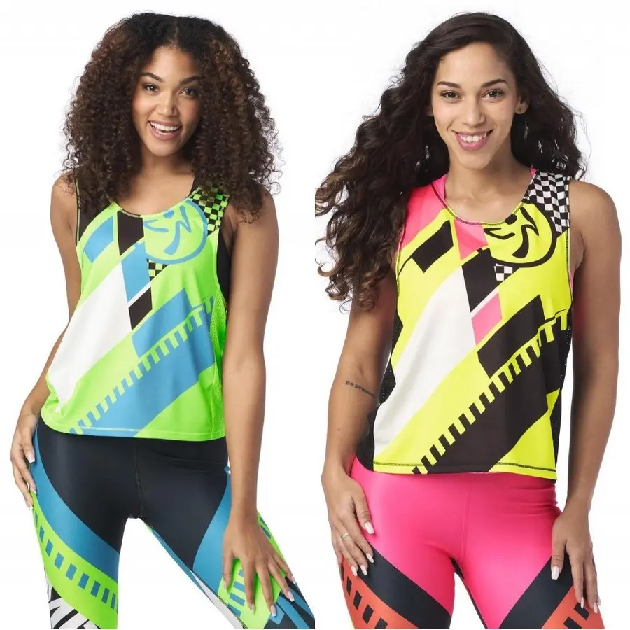 

ZUMBA yoga wear Zumba dance wear dance wear fitness summer aerobics wear sportswear ladies yoga practice running vest top Z1956