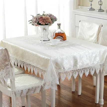 Роскошная скатерть с вышивкой в европейском стиле покрытие для обеденного стола