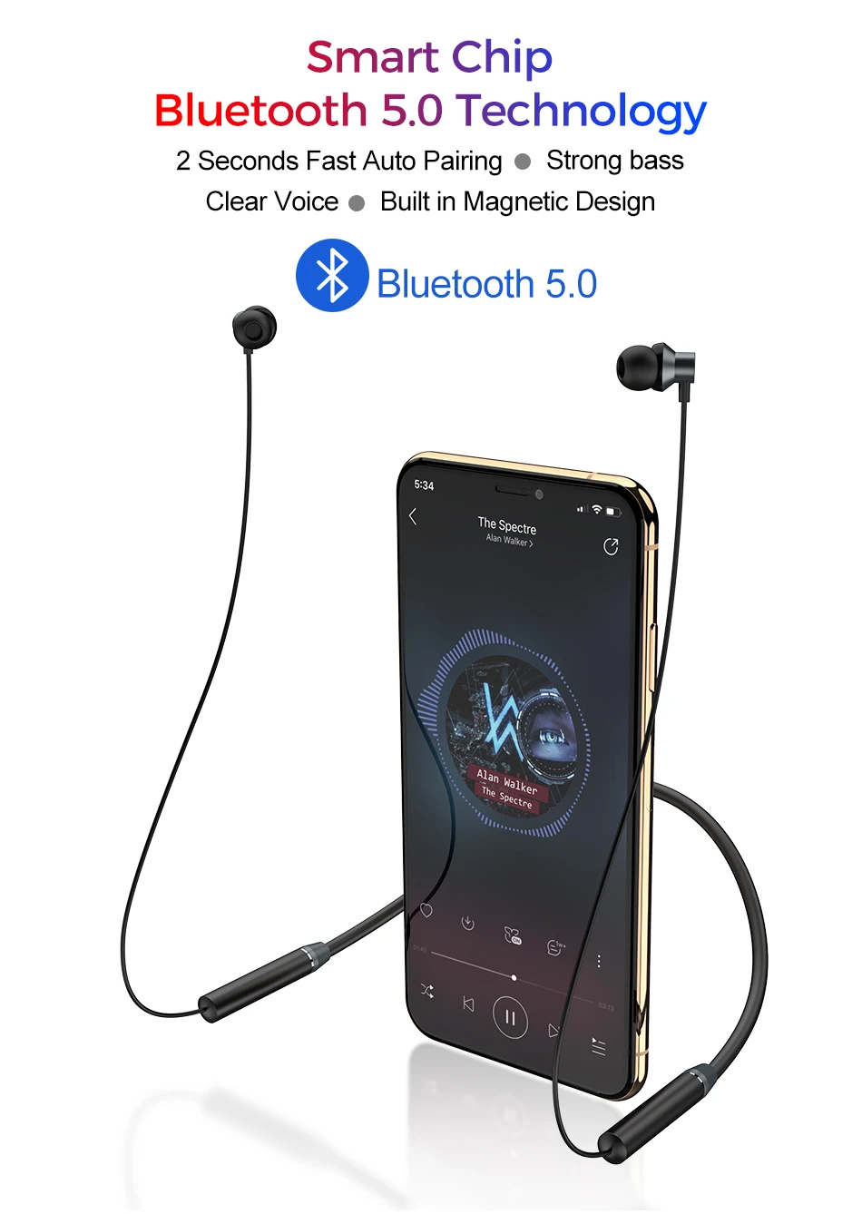 Спортивные Беспроводные наушники Doboss, магнитные Bluetooth наушники, 5,0, гарнитура, свободные руки, наушники для iPhone, Xiaomi, huawei, samsung
