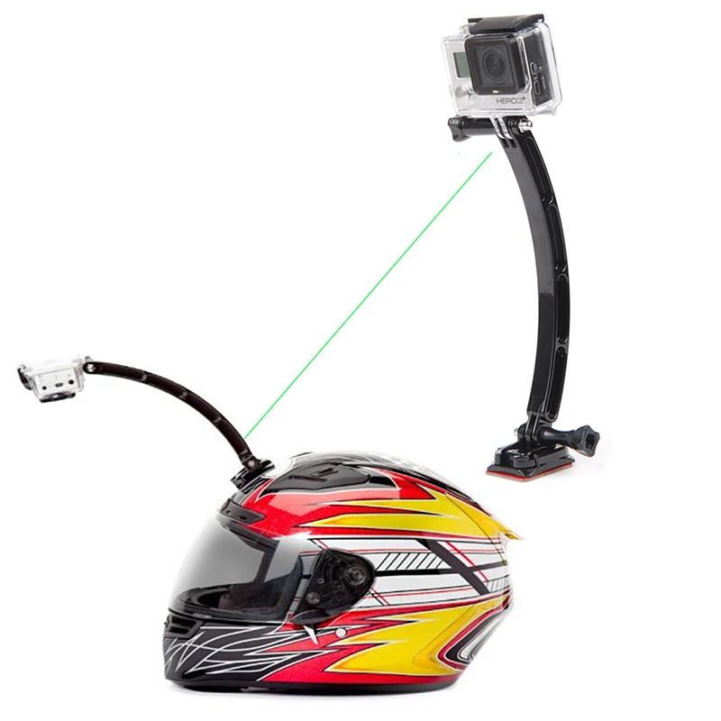 Мотоциклетная база для крепления на шлеме Кронштейн Набор для Gopro Hero 7 6 5 Xiaomi yi 4K DJI OSMO аксессуары для экшн-спортивной камеры