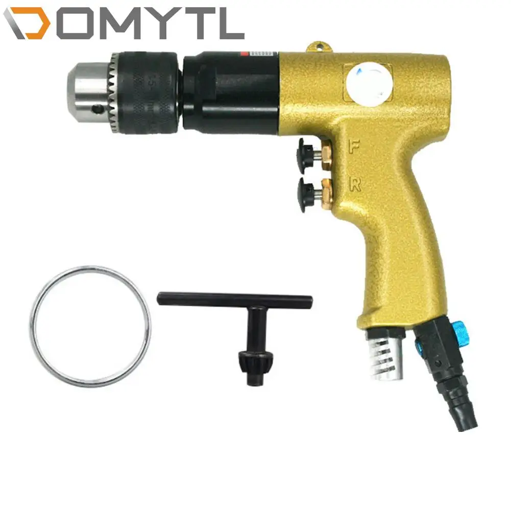 

1/2" Air Drill Powerful Gun Type Pneumatic 13mm Tapping Machine Drilling Collet Reversible for Hole Drilling
