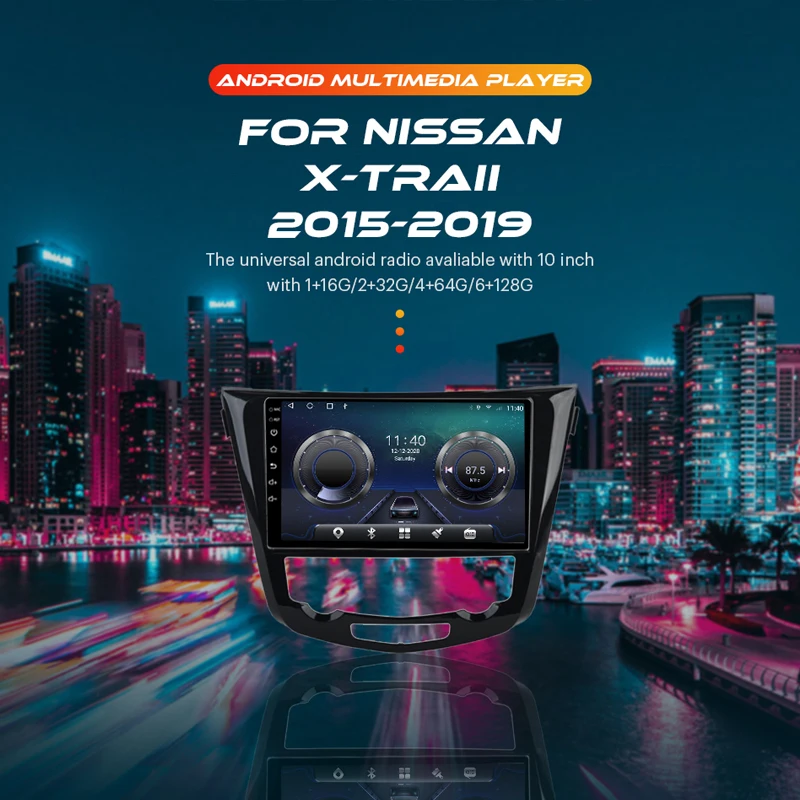 Автомагнитола AKAMATE 2DIN автомобильный мультимедийный плеер для Nissan x-trail 2015-2019