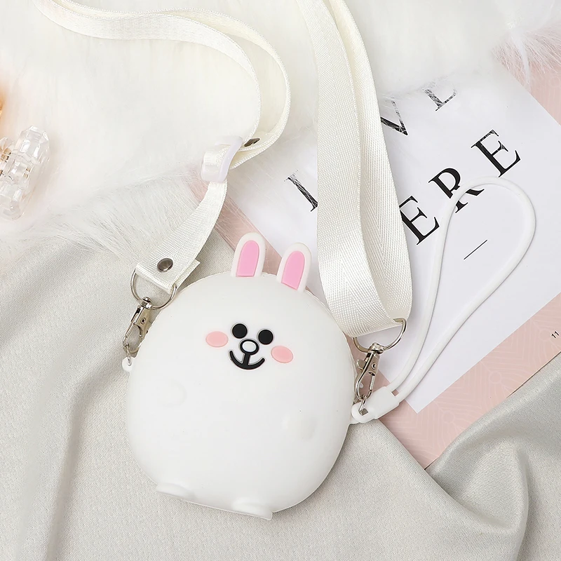Мультяшный кошелек для девочек сумочки Kawaii мини сумки на молнии с цепочкой