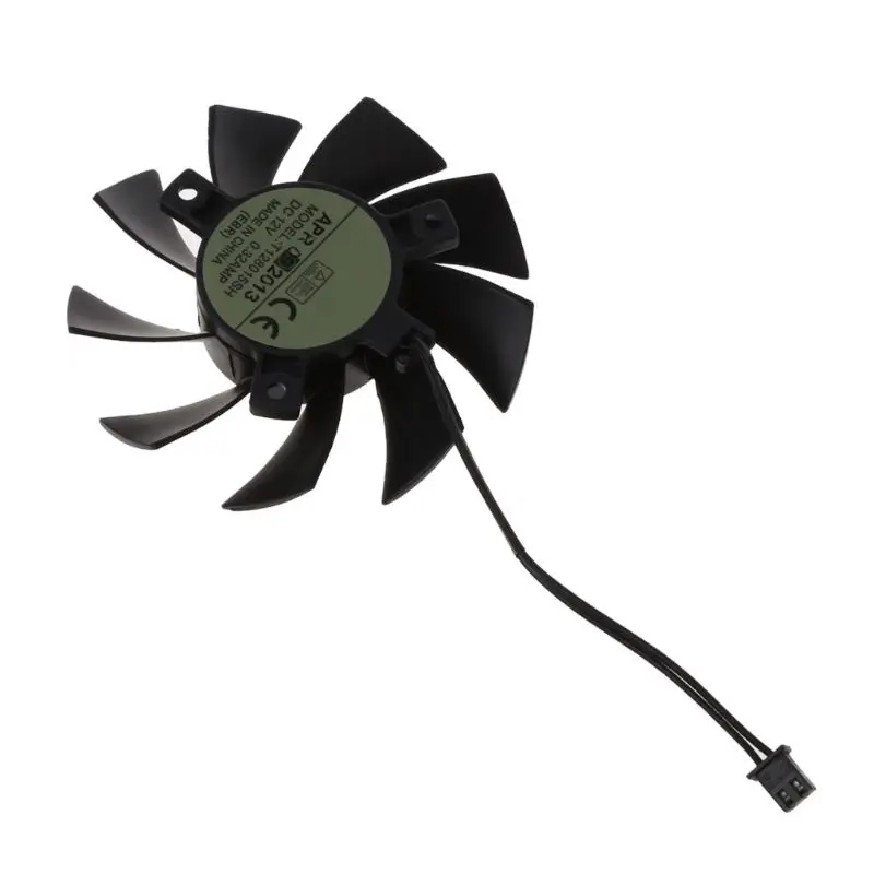 T128015SH 75 мм 2Pin DC 12V 0.32AMP вентилятор охлаждения для EVGA GTX 650 650Ti GTS 450 Графика кулер карты вентиляторы|Охлаждающие