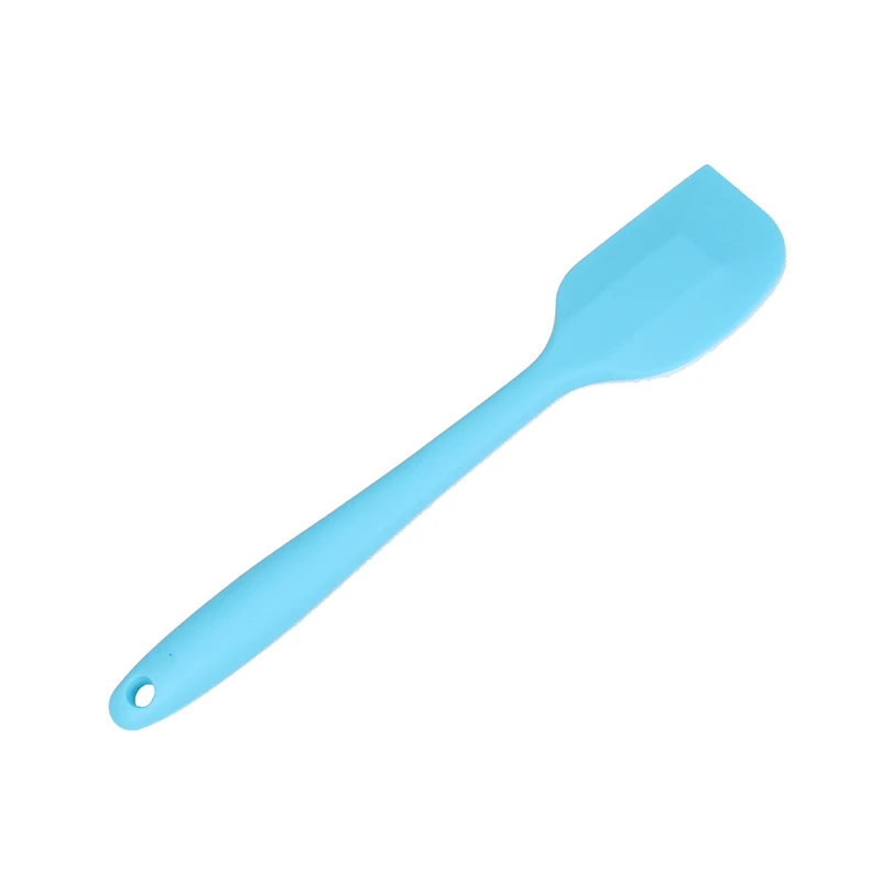 blue Силиконовый шпатель, термостойкий гибкий антипригарный, тонкий шпатель, лучше всего подходит для банок, блендера и многого другого - Цвет: blue