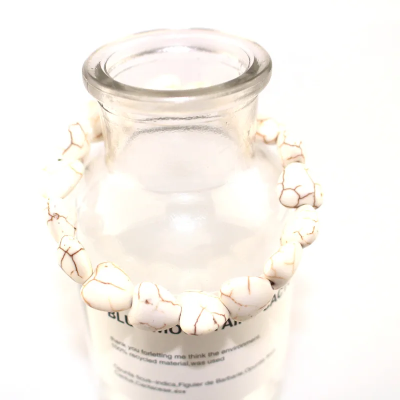 Женский браслет из белого камня для влюбленных Простой натурального мужчин и