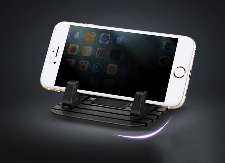 Автомобильный Нескользящий Резиновый коврик для телефона подставка iPhone