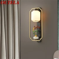 outela copper home wall lamps fixture indoor contemporary luxury design sconce light for living room corridor