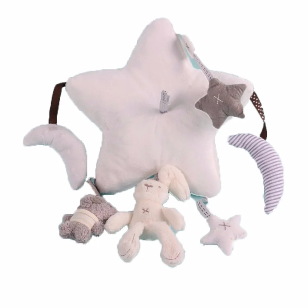 Детская Мобильная кроватка детские игрушки Кролик Музыкальная Коробка с