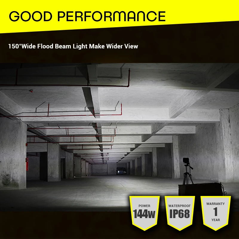 120 Вт 144 светильник световая панель 7 дюймов для внедорожника 4x4 Рабочая 12 В 24