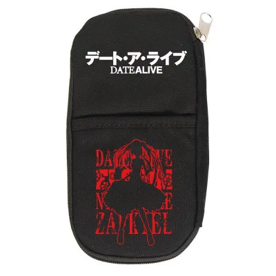 Холщовый чехол для карандашей Date A Live косплея на молнии мультяшная косметичка