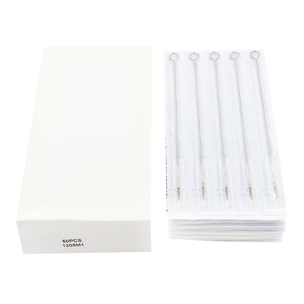 50 шт./кор. 9RL иглы для тату показанные стерилизованные бесплатная доставка agujas