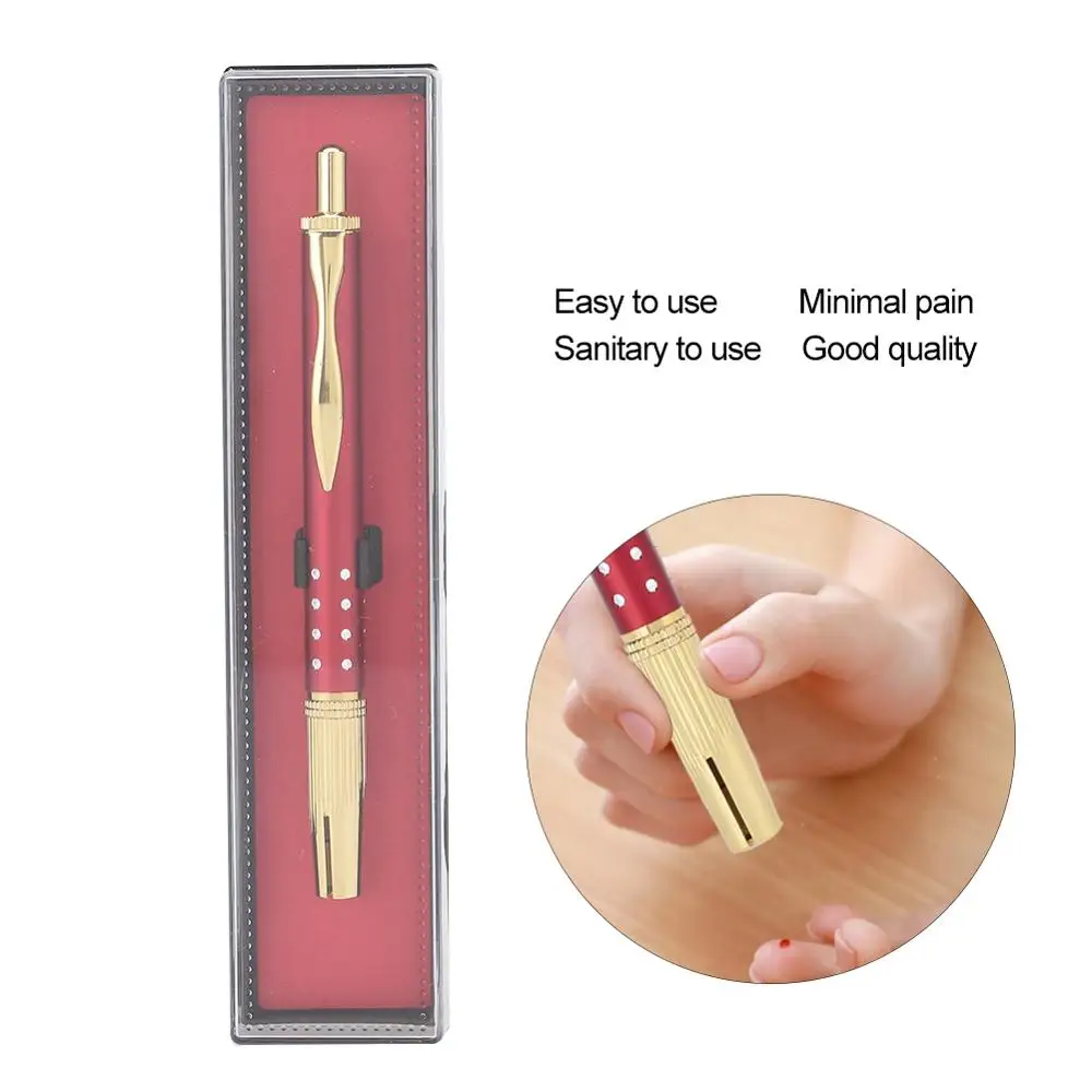 

Medical Stainless Steel Blood Collection Pen Fingertip Earlobe Collection Blood Cupping Drainage Acupuncture Massage Curing Tool