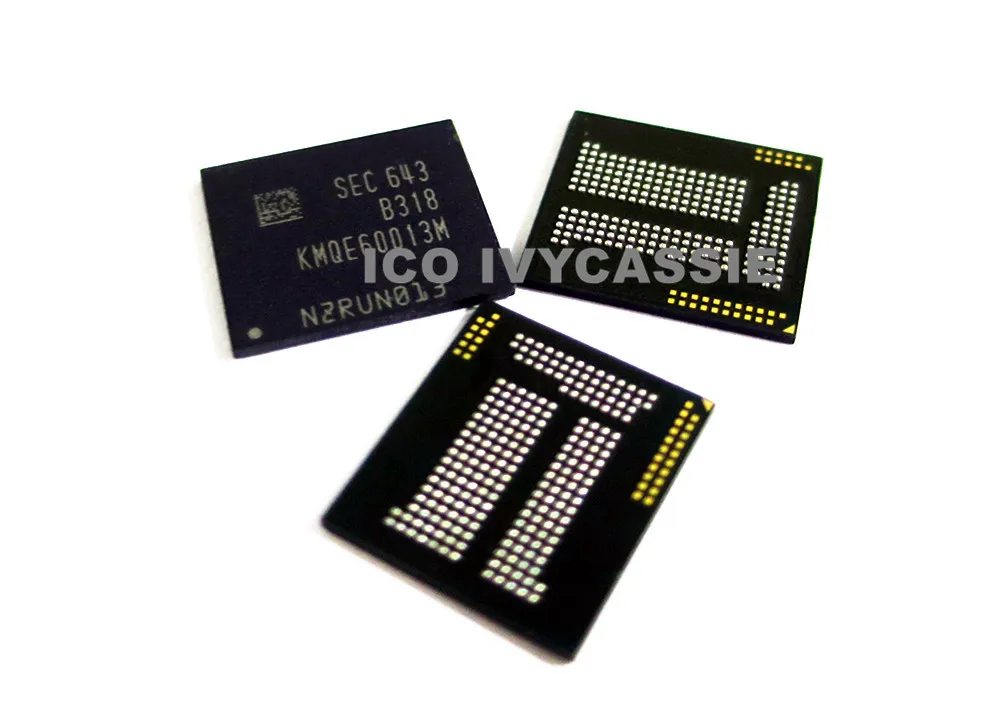 KMQE60013M-B318 eMMC LPDDR3 EMCP UFS BGA221 Chip NAND Flash Memory IC 16GB 16+2 Soldered Ball Pins | Электронные компоненты и