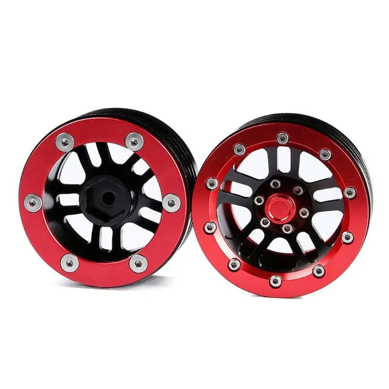 

4pcs/set 1.9 Inches Metal Beadlock Wheel Rim for TRX4 SCX10 D90 TF2 CC01 1/10 Universal RC Crawler Car Accessories