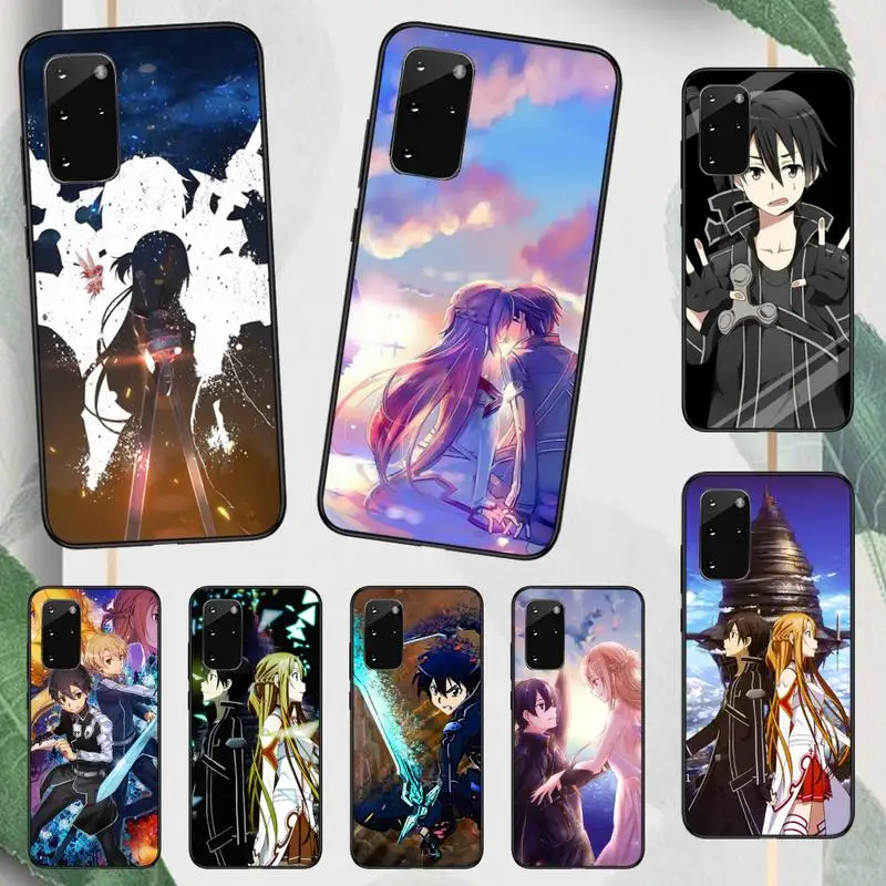 

Sword Art Online Kirito Anime Phone Case For Samsung galaxy A S note 10 12 20 32 40 50 51 52 70 71 72 21 fe s ultra plus