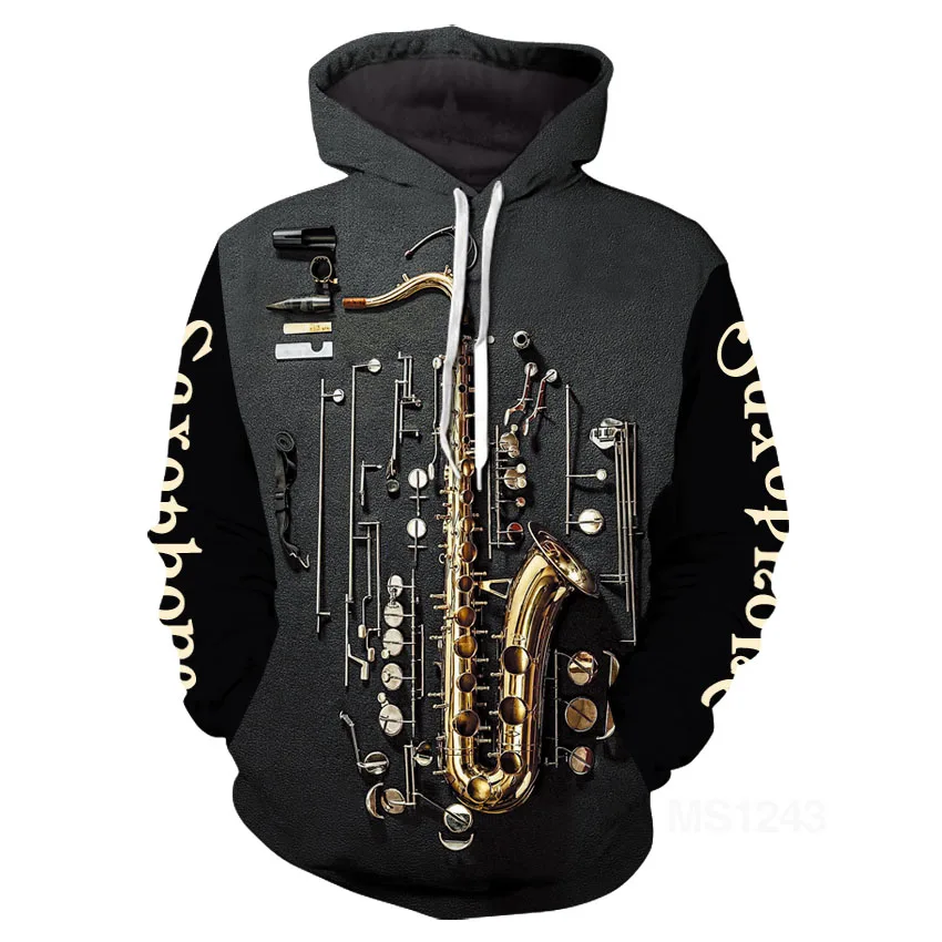 

2021 Years Hot Sell 3d Sweatshirts Men/women Hooded Guitar Print Pullover Harajuku Casual Streetweaer Thin Loose Hoodies Hoodie