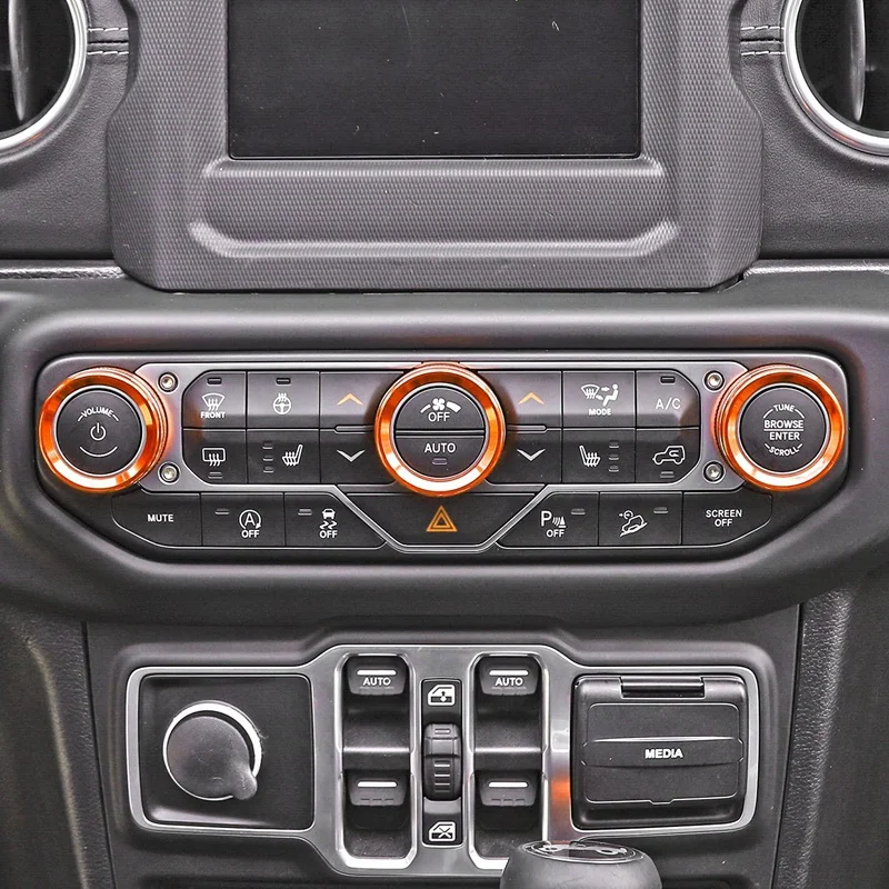 Крышка переключателя кондиционера и крышка ручки фары для 18-21 Jeep Wrangler JL JLU &amp 2020