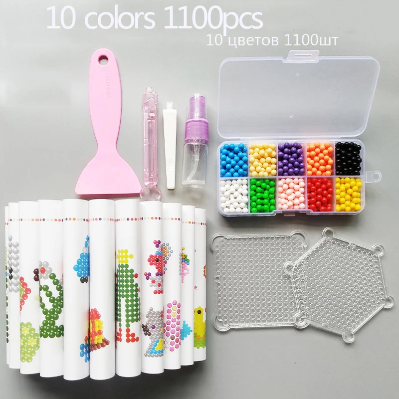 DIY Water spray beads Hand Making 5mm handmade magic Beads 3D Puzzle toy Educational Toys for Children Spell Replenish | Игрушки и хобби