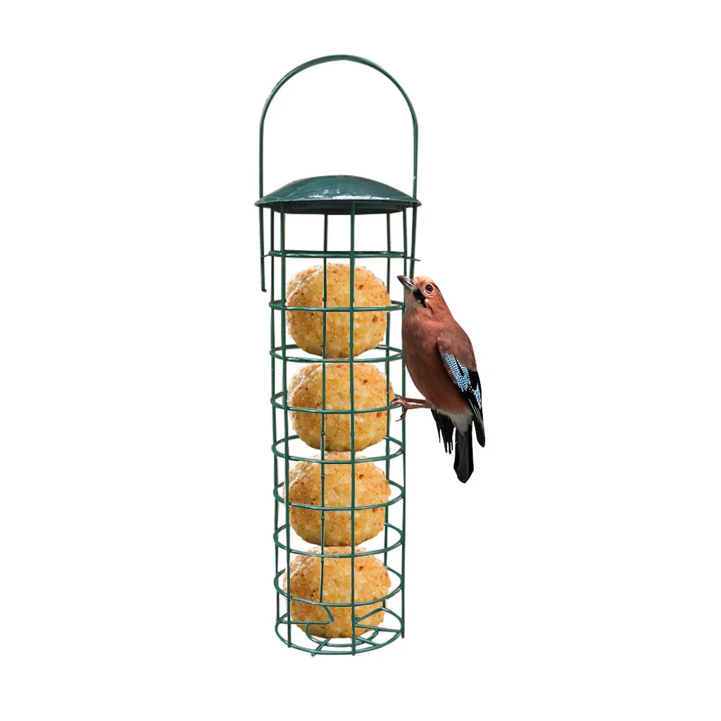 Металлическая кормушка для птиц подвесная окон сада двора украшение удобство