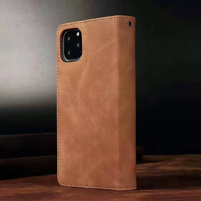 Leather Luxury Zipper Wallet Phone Bag Case for Samsung S10 S8 S9 PLUS Note 10 pro A20E A50 A70 A51 Flip Shockproof Book Cover |